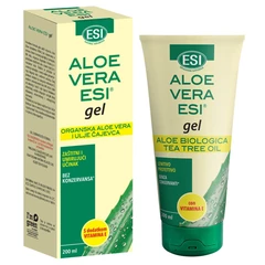 ESI ALOE VERA GEL s vitaminom E i uljem čajevca, za njegu kože i antiseptički učinak, 200 ml