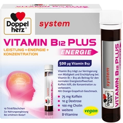 Doppelherz® system Vitamin B12 Plus Energie, 10 ampula