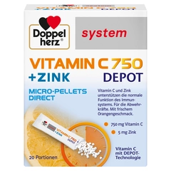 Doppelherz® system Vitamin C 750 + Cink DEPO DIREKT, 20 vrećica