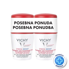 VICHY DÉODORANT PROMO PAKET Anti-stres roll-on dezodorans protiv prekomjernog znojenja do 72h, 50 ml x2 