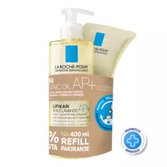 La Roche-Posay LIPIKAR HUILE LAVANTE AP+ Ulje za kupanje obogaćeno lipidima protiv nadraženosti i svrbeža, 400 ml + refill 400ml