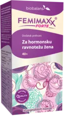 FEMIMAXX FORTE dodatak prehrani za hormonsku ravnotežu žena 40+, 50 kapsula