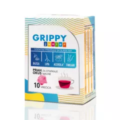 Grippy Junior prah okus maline, 10 vrećica