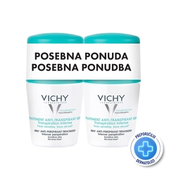 VICHY DÉODORANT  PROMO PAKET Roll-on dezodorans protiv prekomjernog znojenja do 48h, 50 ml x2 