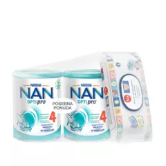 NAN Optipro 4 (24 mj+) 2x800 g+GRATIS Trudi vlažne maramice 72 komada