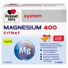 Doppelherz® system Magnezij 400 CITRAT, 20 vrećica