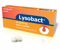 Lysobact® stlačene pastile 30x20mg/10mg