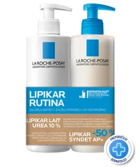 La Roche-Posay Lipikar paket za vrlo suhu kožu s losionom 10% ureje i Syndet AP+, Promo 