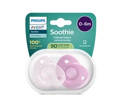 Avent duda varalica Soothie 0-6, Roza
