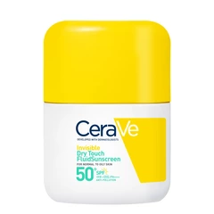CeraVe Nevidljivi „Dry Touch” fluid za zaštitu od sunca, SPF 50+, vrlo visoka zaštita, 50 ml 