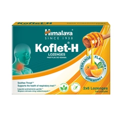 Himalaya Koflet H pastile, okus naranča, 12 pastila
